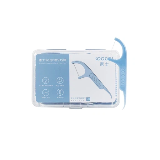  Зубная нить Xiaomi Soocas Floss Pick (1 коробка-50 нитей)